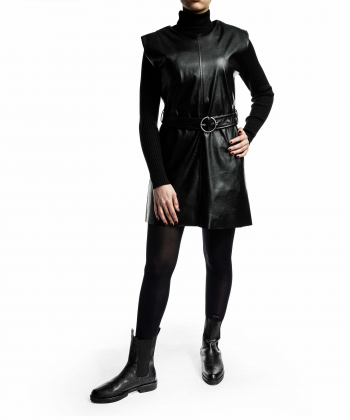 پیراهن چرم زنانه بادی اسپینر Body Spinner کد 4793