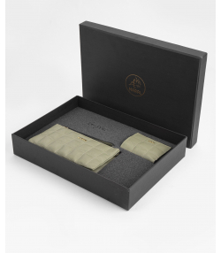 ست هدیه چرم طبیعی زنانه مارال چرم Maral Leather مدل بهینا زرمهر