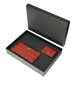 ست هدیه چرم طبیعی زنانه مارال چرم Maral Leather مدل بهینا زرمهر