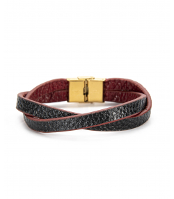 دستبند چرم طبیعی چرم لانکا Lanka Leather کد BR-22