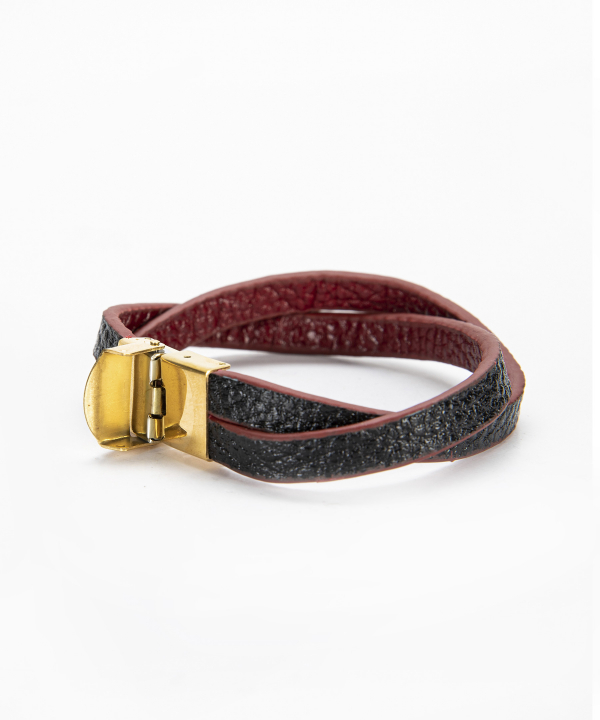 دستبند چرم طبیعی چرم لانکا Lanka Leather کد BR-22