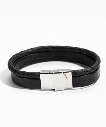 دستبند چرم طبیعی چرم لانکا Lanka Leather کد BR-2