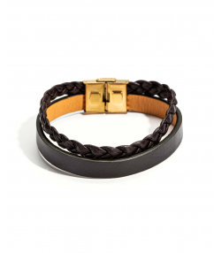 دستبند چرم طبیعی چرم لانکا Lanka Leather کد BR-13
