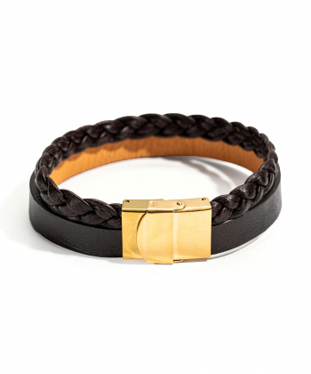 دستبند چرم طبیعی چرم لانکا Lanka Leather کد BR-13