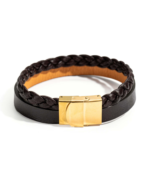 دستبند چرم طبیعی چرم لانکا Lanka Leather کد BR-13