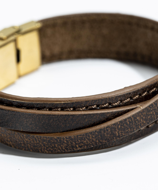 دستبند چرم طبیعی چرم لانکا Lanka Leather کد BR-43