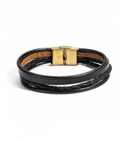 دستبند چرم طبیعی چرم لانکا Lanka Leather کد BR-45