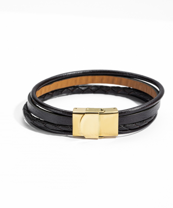 دستبند چرم طبیعی چرم لانکا Lanka Leather کد BR-45