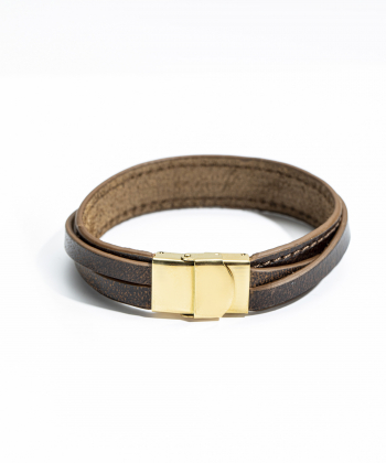 دستبند چرم طبیعی چرم لانکا Lanka Leather کد BR-43