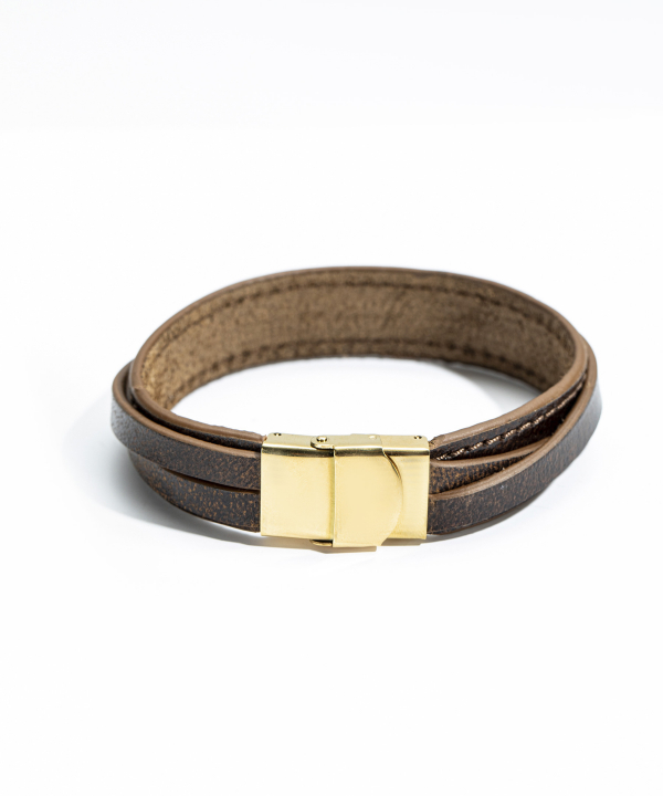 دستبند چرم طبیعی چرم لانکا Lanka Leather کد BR-43