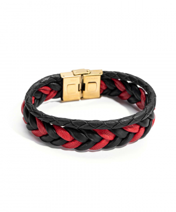 دستبند چرم طبیعی چرم لانکا Lanka Leather کد BR-13
