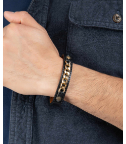 دستبند چرم طبیعی چرم لانکا Lanka Leather کد BR-69