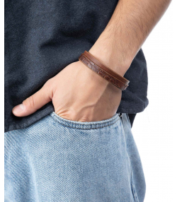 دستبند چرم طبیعی چرم لانکا Lanka Leather کد BR-8