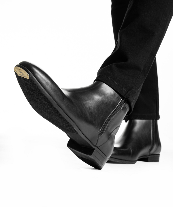 نیم بوت مردانه  چرم طبیعی چرم مشهد Mashad leather مدلJ6164