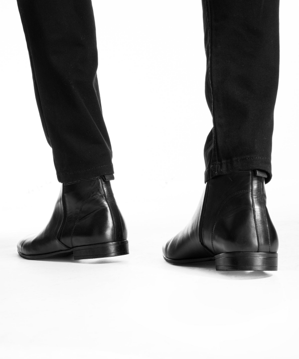 نیم بوت مردانه  چرم طبیعی چرم مشهد Mashad leather مدلJ6164