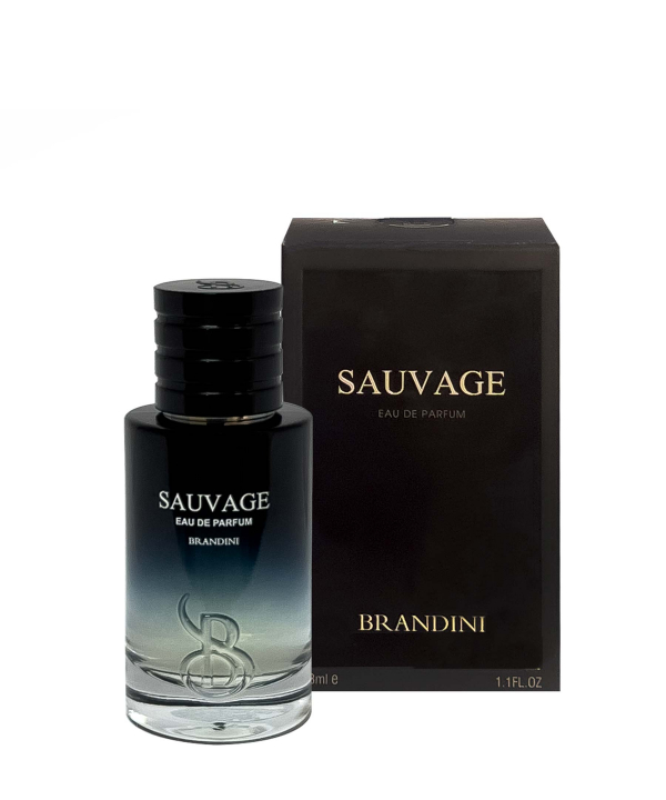 عطر جیبی مردانه برندینی Brandini مدل Sauvage حجم 33 میلی‌لیتر