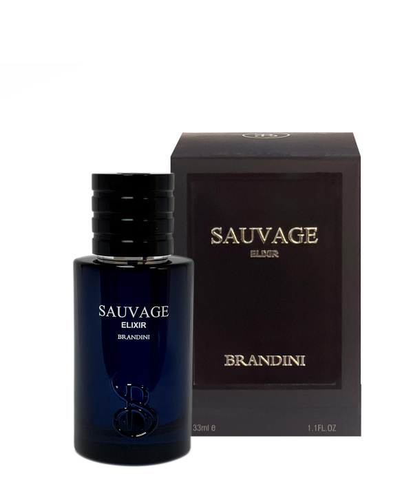 عطر جیبی مردانه برندینی Brandini مدل Sauvage Elixir حجم 33 میلی‌لیتر