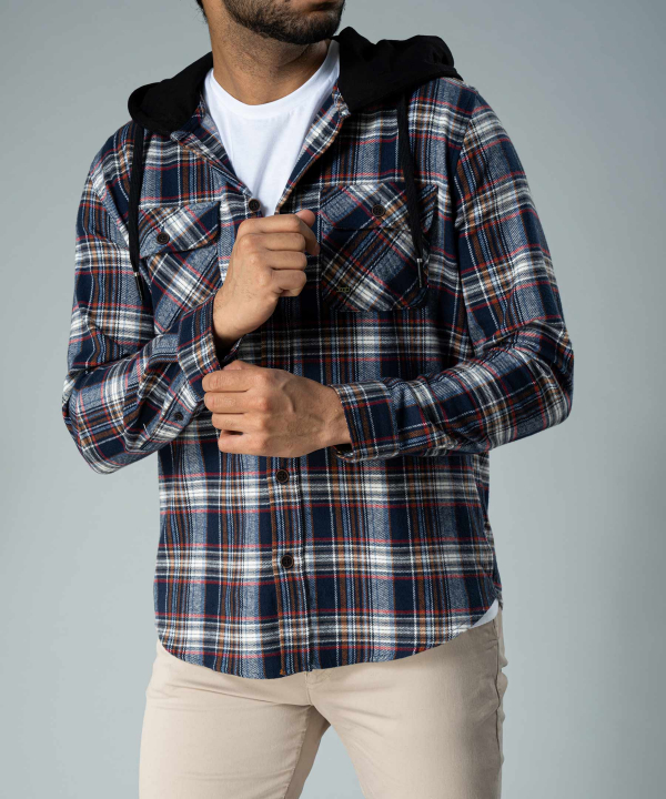پیراهن کلاه‌دار مردانه جوتی جینز JootiJeans کد 23531025