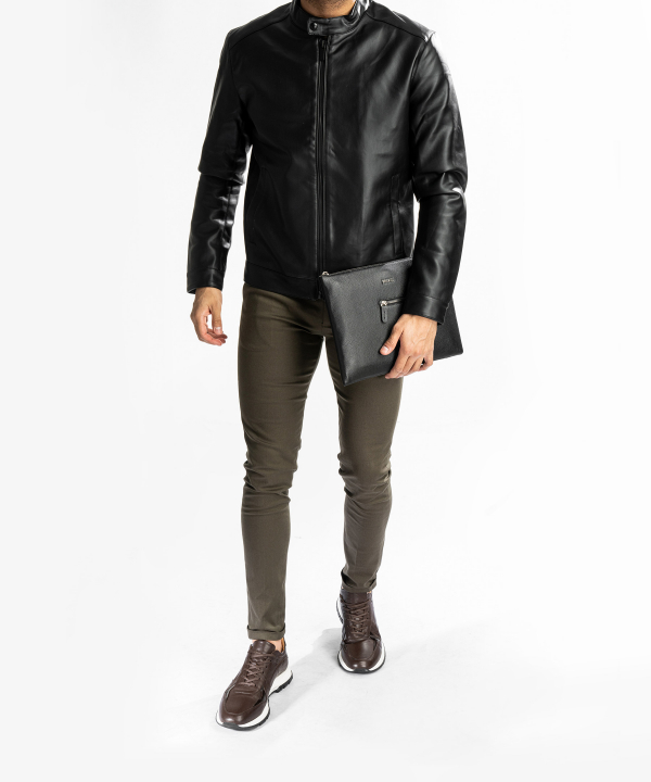 کیف کلاسوری زنانه چرم طبیعی مارال چرم Maral Leather مدل پاوان