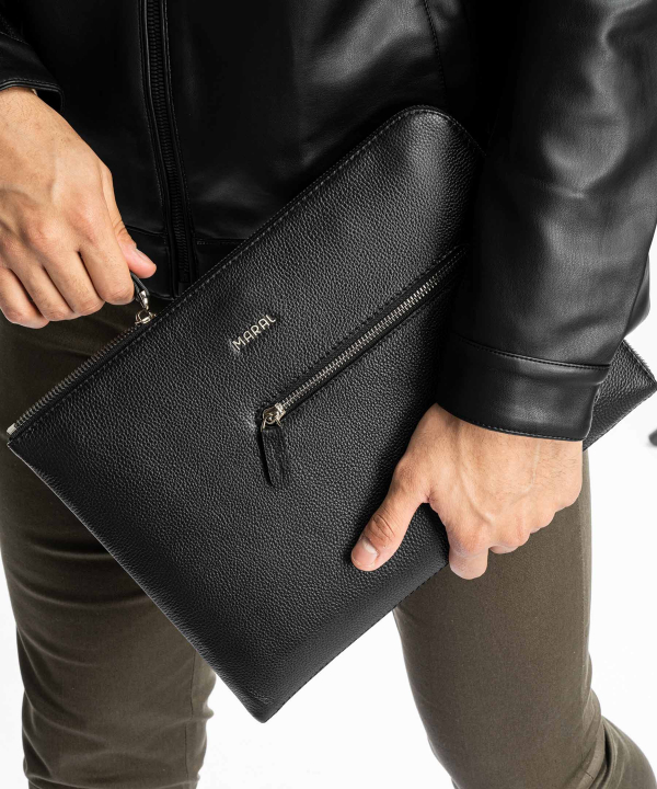 کیف کلاسوری زنانه چرم طبیعی مارال چرم Maral Leather مدل پاوان