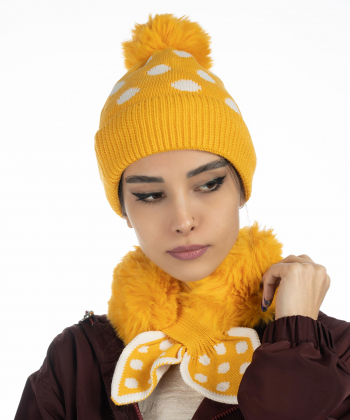 ست کلاه و شال دورگردنی زنانه اسپیور Espiur کد HUK17