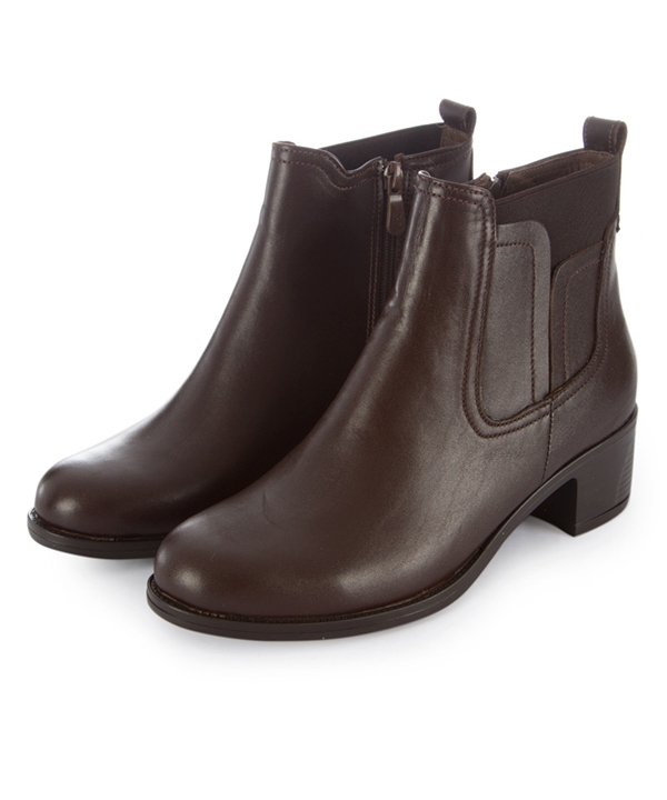 نیم بوت چرم زنانه قهوه ای چرم مشهدMashhad leather مدل J2265