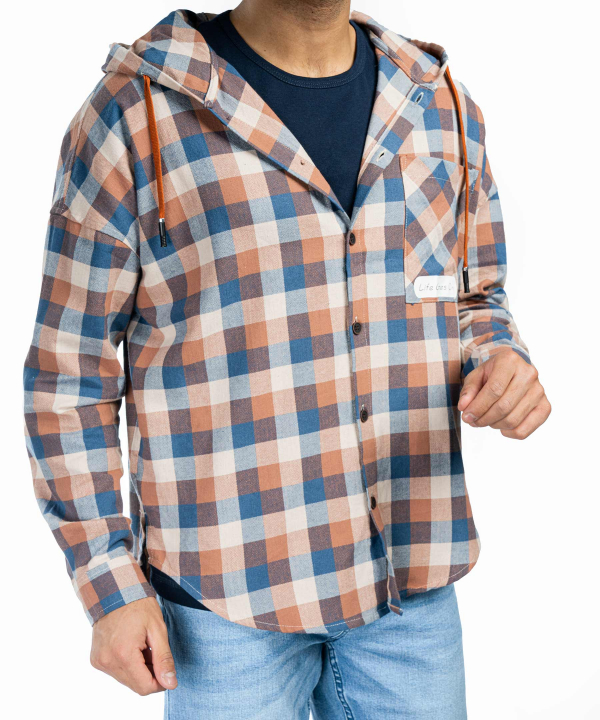 پیراهن کلاه‌دار مردانه جوتی جینز JootiJeans کد 23531019