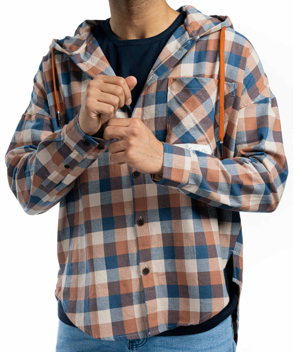 پیراهن کلاه‌دار مردانه جوتی جینز JootiJeans کد 23531019