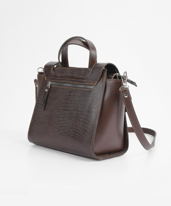 کیف چرم طبیعی زنانه چرم لانکا Lanka Leather کد HBM-26