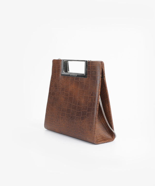 کیف چرم طبیعی زنانه چرم لانکا Lanka Leather کد HBM-25