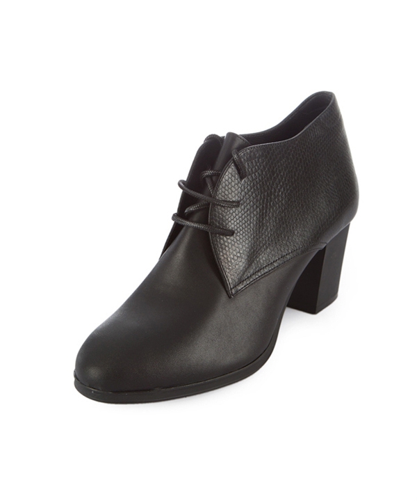 نیم بوت چرم زنانه مشکی چرم مشهدMashhad leather مدل J2263