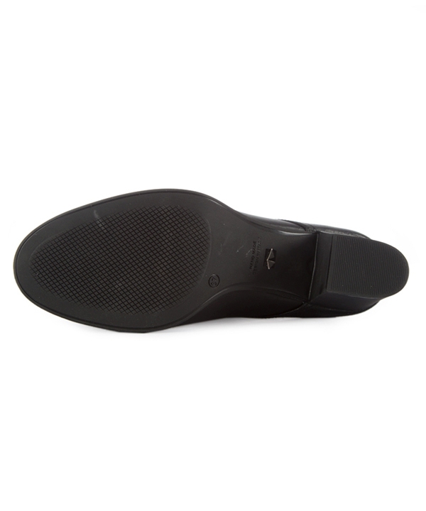 نیم بوت چرم زنانه مشکی چرم مشهدMashhad leather مدل J2263