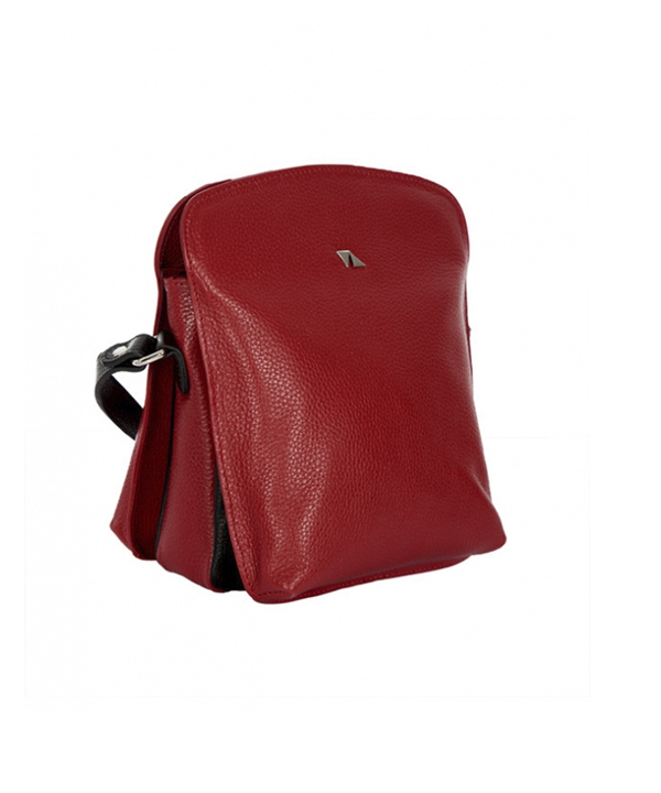 کیف دوشی چرم زنانه قرمز چرم مشهدMashhad leather مدل S646