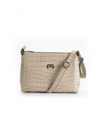 کیف دوشی زنانه چرم طبیعی منط Mante کد B230