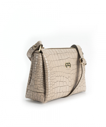 کیف دوشی زنانه چرم طبیعی منط Mante کد B230