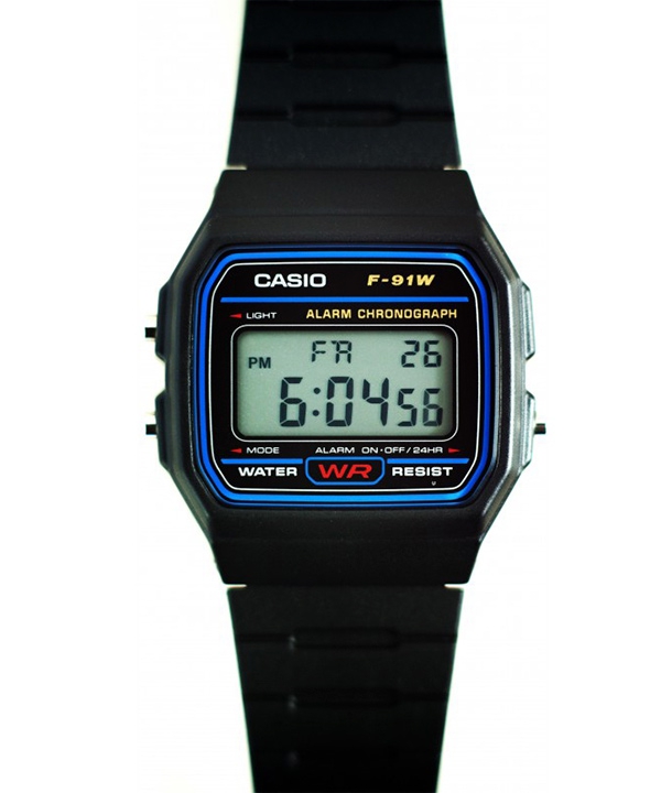 ساعت مچی مردانه کاسیو Casio مدل F-91W-1DG دیجیتالی و ضد آب