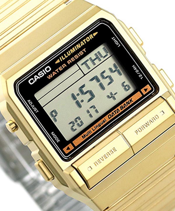 ساعت مچی دیجیتال کاسیو Casio مدل DB-380G-1DF دارای دفتر تلفن Data bank