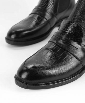 نیم بوت چرم طبیعی مردانه سیم مدل 6034