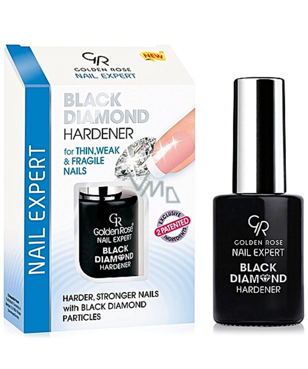 لاک سفت کننده ناخن گلدن رز Golden Rose مدل Black Diamond حجم 11 میلی‌لیتر