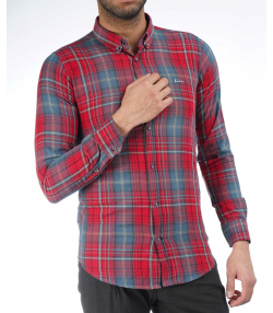 پیراهن چهارخانه مردانه سیم Sim کد 1069