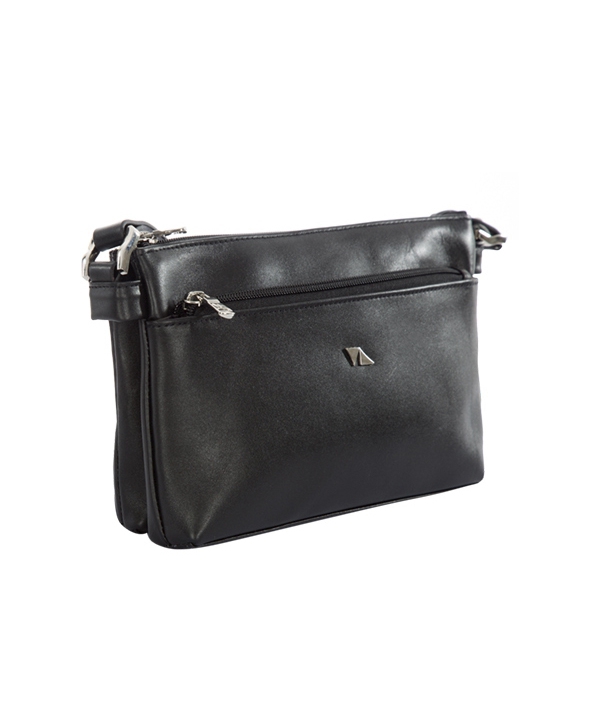 کیف دوشی زنانه چرم طبیعی چرم مشهدMashhad leather مدل S0681 - مشکی
