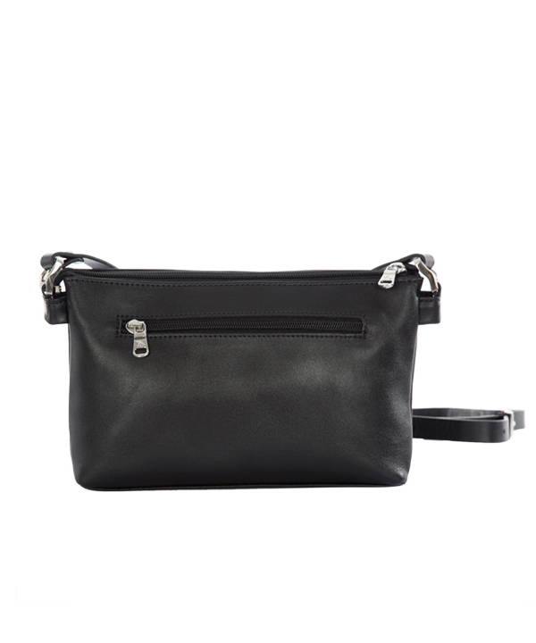 کیف دوشی زنانه چرم طبیعی چرم مشهدMashhad leather مدل S0681 - مشکی