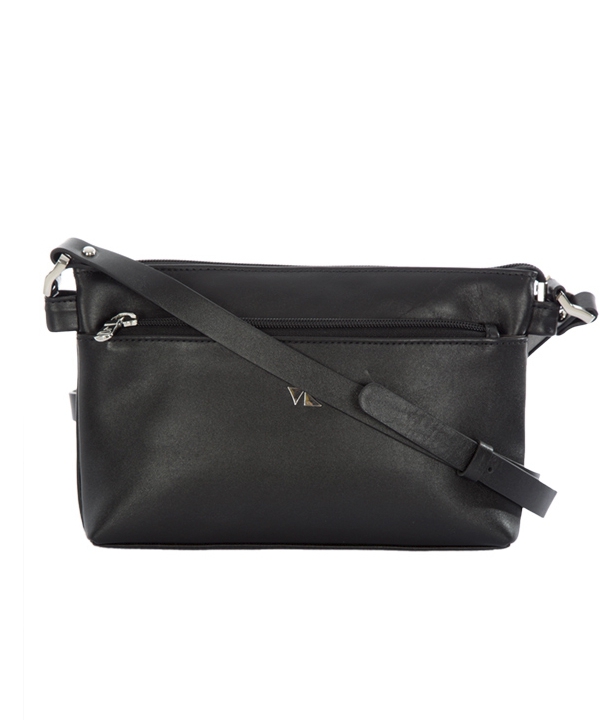 کیف دوشی زنانه چرم طبیعی چرم مشهدMashhad leather مدل S0681 - مشکی