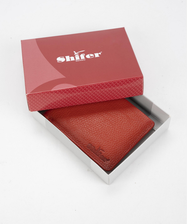 کیف پول چرم طبیعی شیفر Shifer  کد 8240A