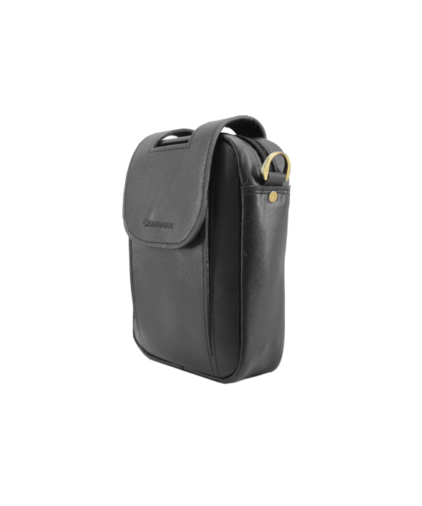 کیف دوشی چرم طبیعی مردانه چرم آرا CharmAra کد d034-s