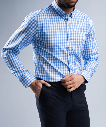 پیراهن چهارخانه مردانه پیرکاردین PierreCardin کد MSHDSF-SH9010521