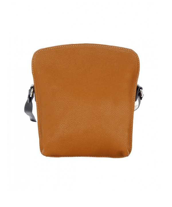کیف دوشی چرم زنانه خردلی چرم مشهدMashhad leather مدل S646