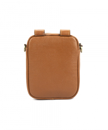 کیف دوشی چرم طبیعی مردانه چرم آرا CharmAra کد d034-f