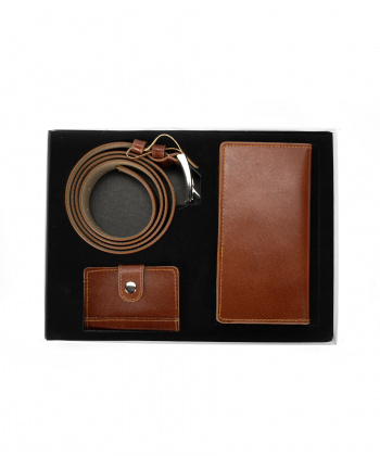 ست کیف مردانه چرم طبیعی چرم آرا مدل s008-n