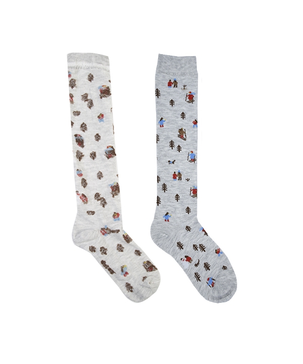 جوراب زنانه ساق بلند داینوساکس Dino Socks
